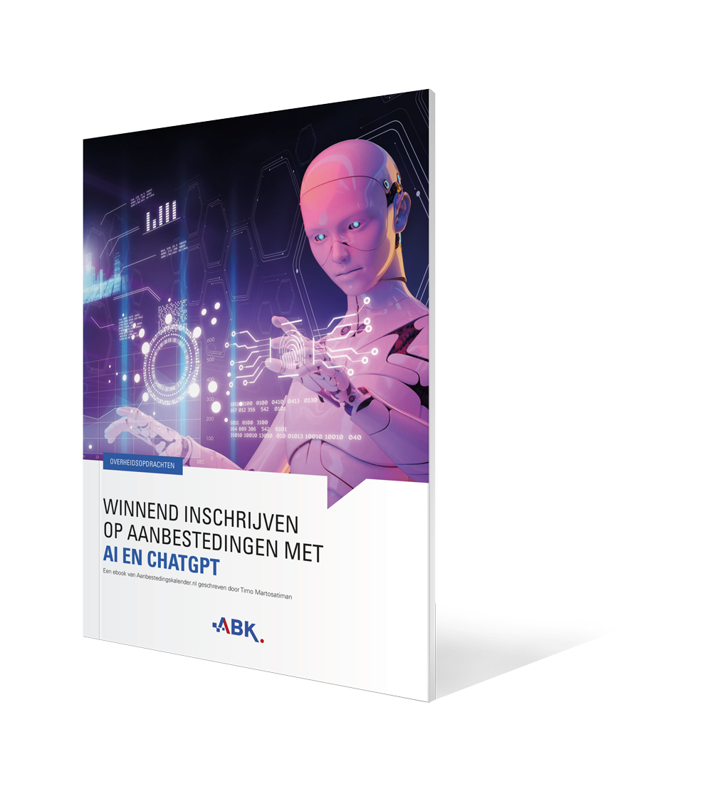 Cover van het e-book Winnend inschrijven op tenders met AI en ChatGPT